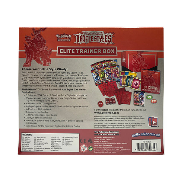 BATTLE STYLES ELITE TRAINER BOX SET(RED/BLUE)