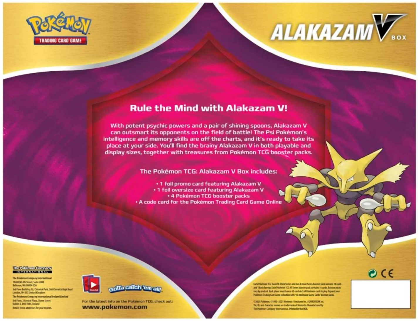 ALAKAZAM V BOX